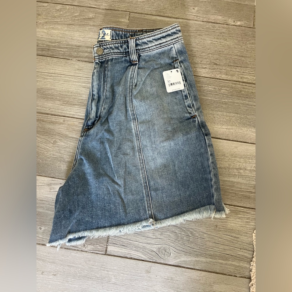 Free People High Waisted Jean Short